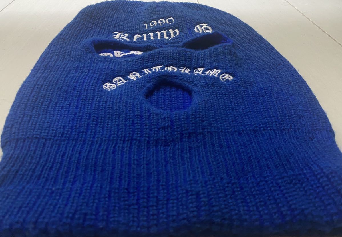 送料無料 KENNY-G 1990 sicariocartel シカリオカルテル 目出し帽 バラクラバ KNIT ニット SKI MASK スキー マスク blue ブルー 青 舐達麻の画像6