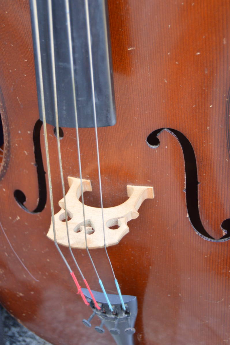 F055 1000円スタート ジャンク ヴィンテージ Anton Prell アントンプレル Cello チェロ I 1/2 ドイツ製 Nurnberg 1994 E_画像8