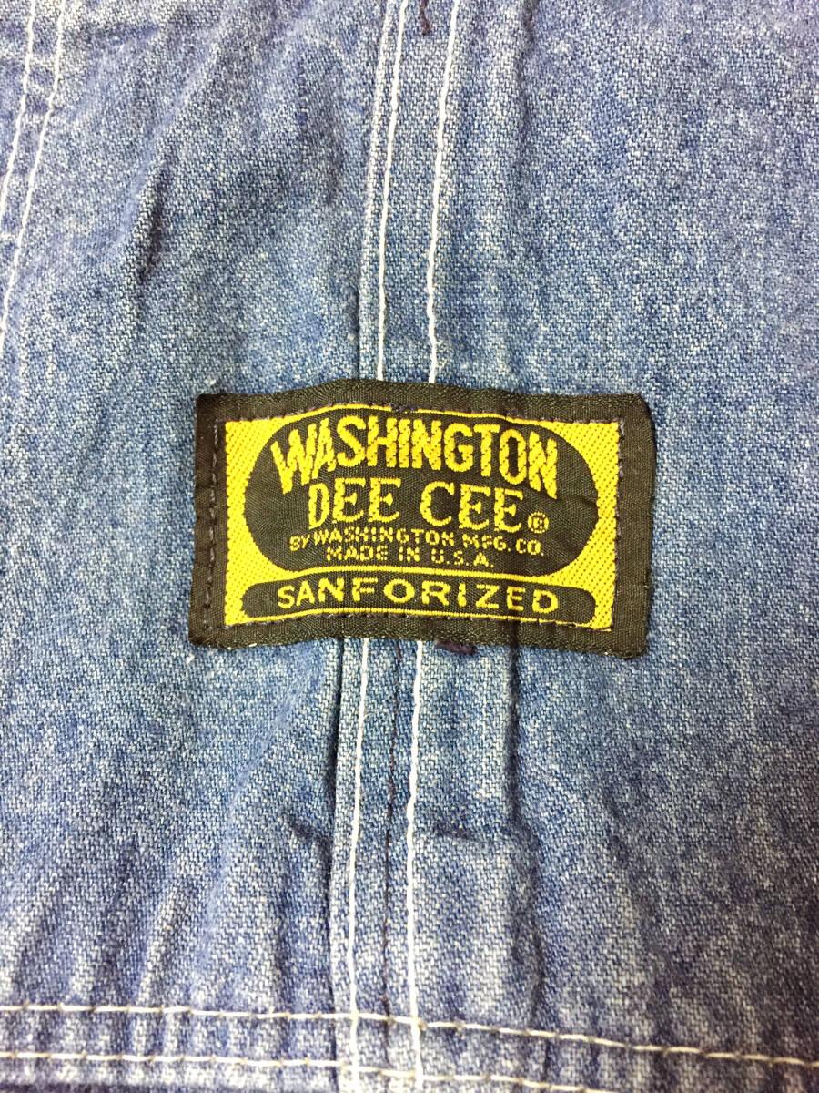 k■USA製 WASHINGTON DEE CEEワシントン ディ ーシー デニムサロペットパンツ/オーバーオール/つなぎ 64-180/410_画像5