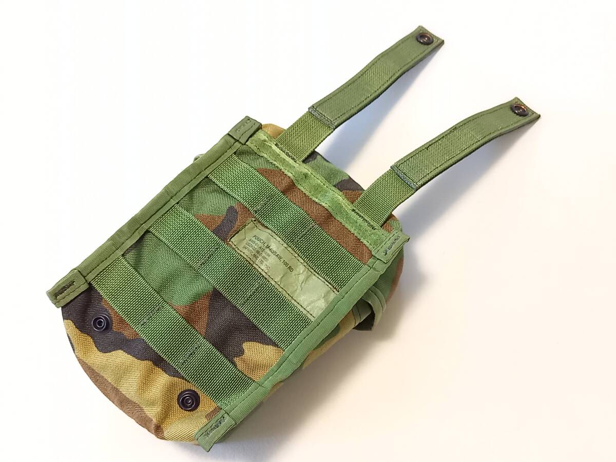 在沖米軍 100連発収納ポーチ POUCH M-60/SAW 100RD 軍用実品の画像7