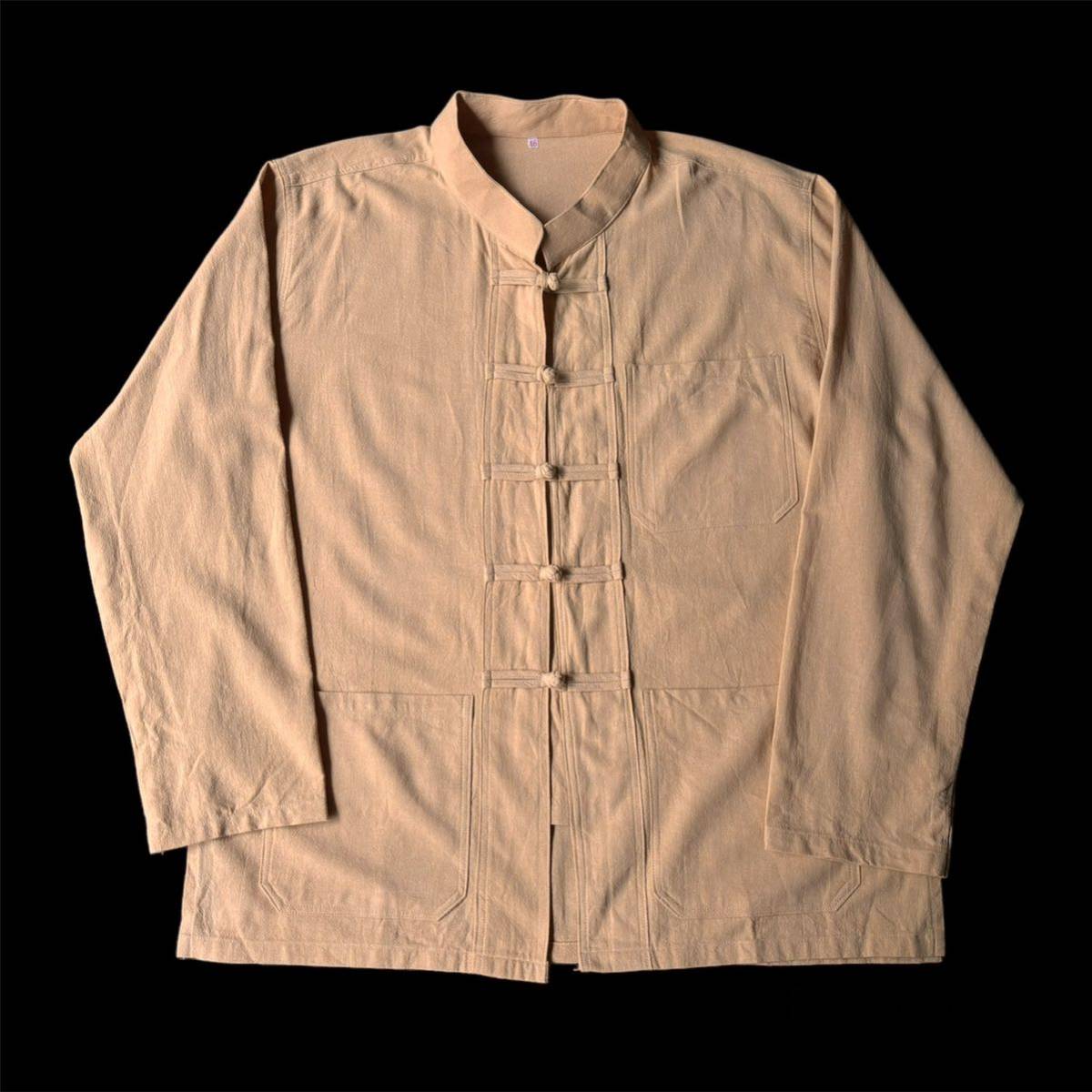 80s 〜90s Unkown Cotton Rayon? French China Work Jacket 46サイズ 80年代 90年代 コットン レーヨン? フレンチチャイナワークジャケットの画像1