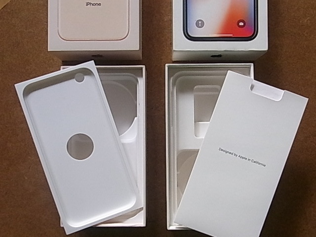 IPHONE8/IphoneX  внешняя коробка  　 маленькая коробка 　 стоимость доставки 410  йен   подержанный товар 