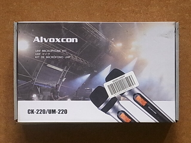 Alvoxcon 800MHzB帯 UM-220/CK-220 ハンドマイク2本/受信機　セット　送料630円～　未使用品2