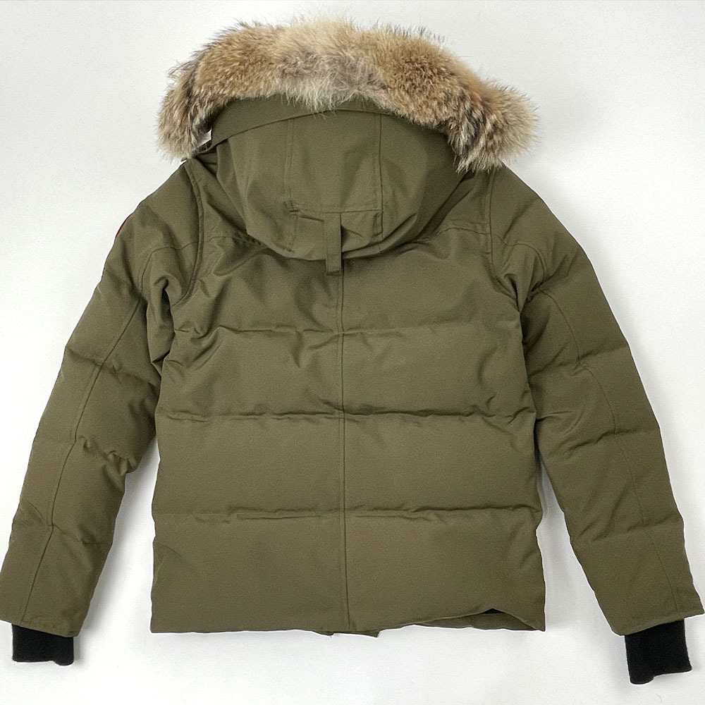 美品 CANADA GOOSE カナダグース WYNDHAM PARKA ウインダムパーカー ダウンジャケット フュージョンフィット S カーキ_画像4