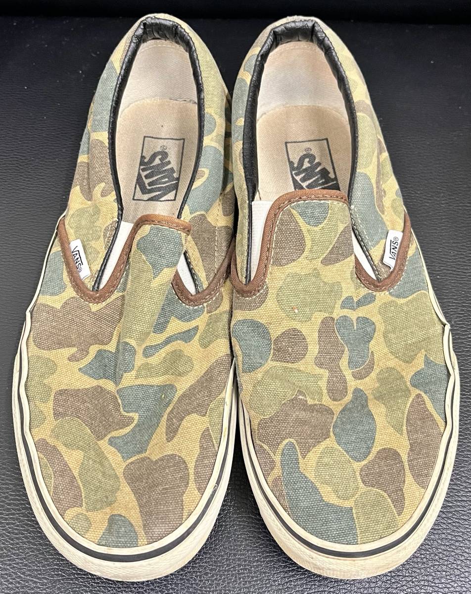 VANS DOREN スリッポン　US８.5　迷彩　カモ　中古　ワンオーナー　2015年購入_画像1