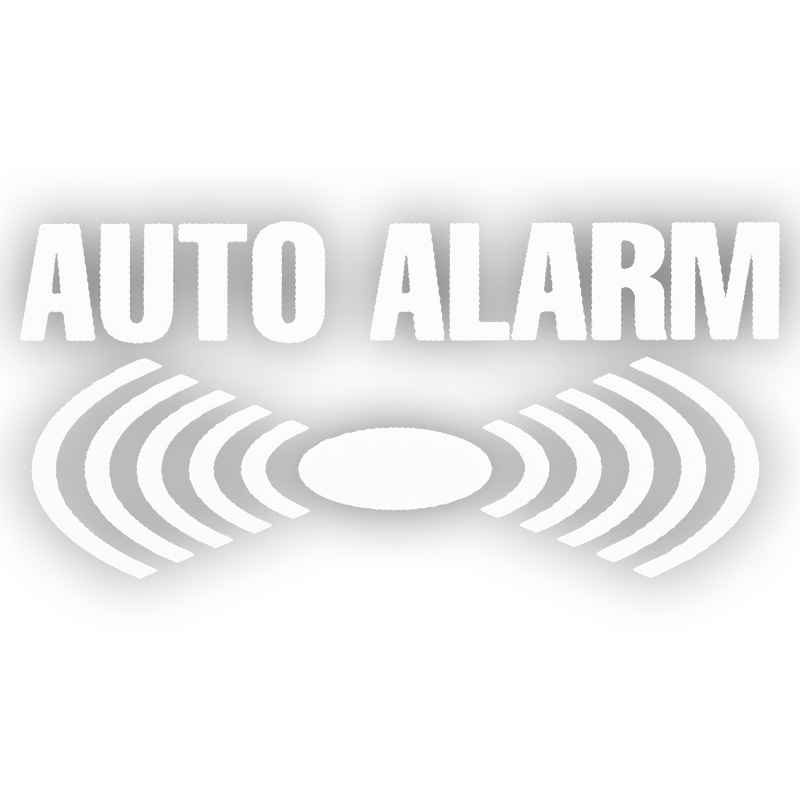 ◆メール100円◆ AUTO ALARM 蓄光 PP素材,耐水 東洋マーク ステッカー 3061_画像1