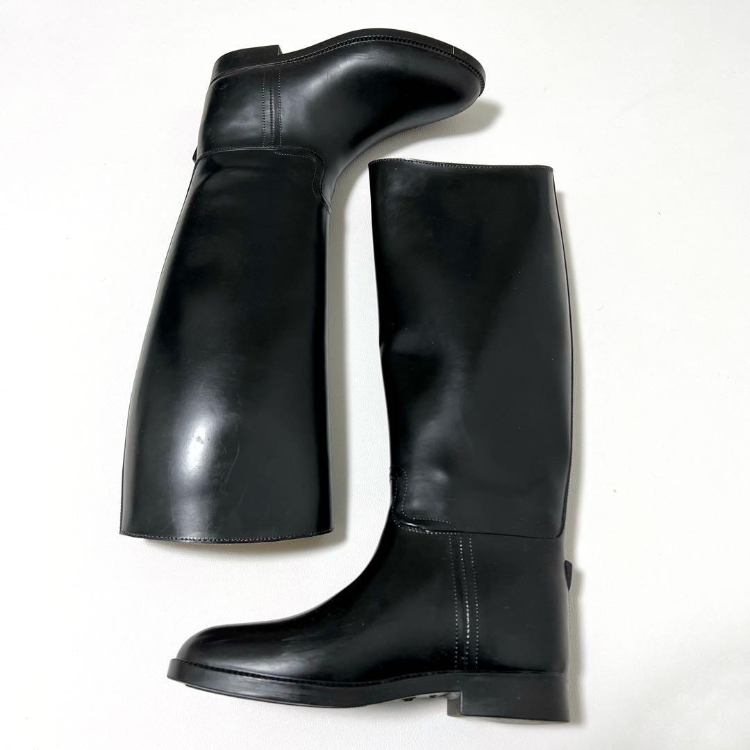 AIGLE Aigle horse riding rain boots COUPE SAUMUR black black M size 36 23cm