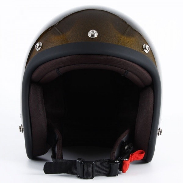 72JAM ジェットヘルメット&シールドセット GHOST FLAME - ゴールド フリーサイズ:57-60cm未満 +開閉式シールド APS-01 JG-15の画像4