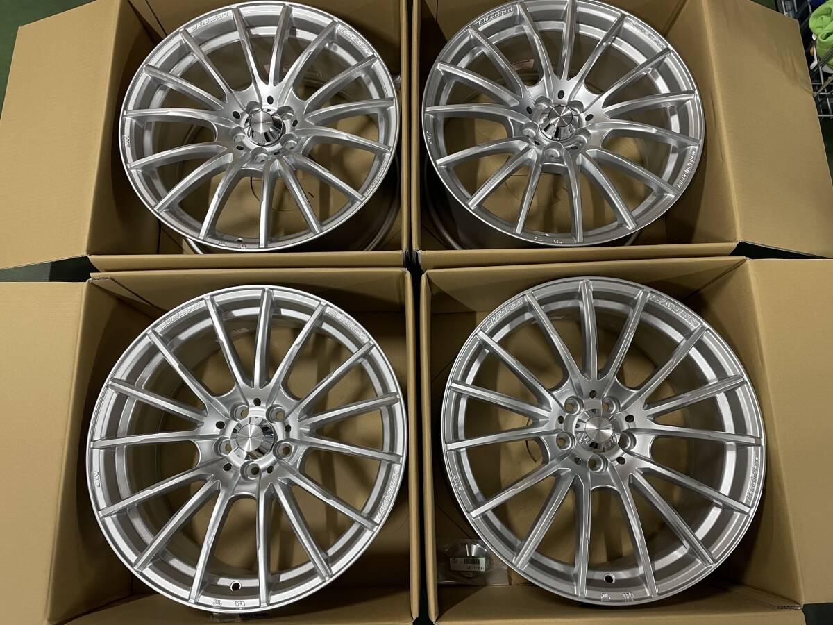 新品 WEDS ウェッズスポーツ SA35R 18x7.5+45 5/114.3 シルバー カムリ CHR アコード レヴォーグ スイフトスポーツ ZC33S 4本セット在庫有_画像1