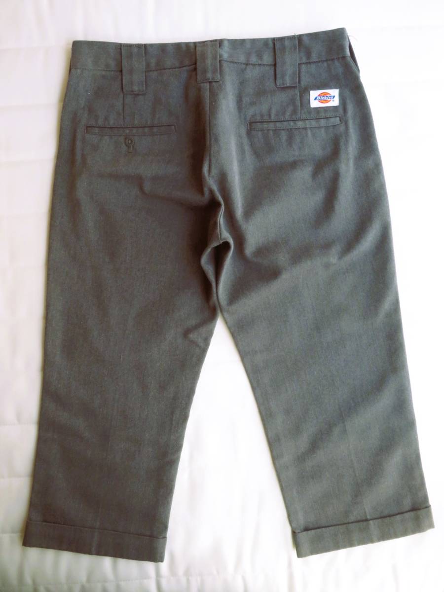 LOWRYS FARM Dickies ローリーズファーム × ディッキーズ 別注 ワーク 7分丈 パンツ グレー サイズL ポリコットン レディース_画像1