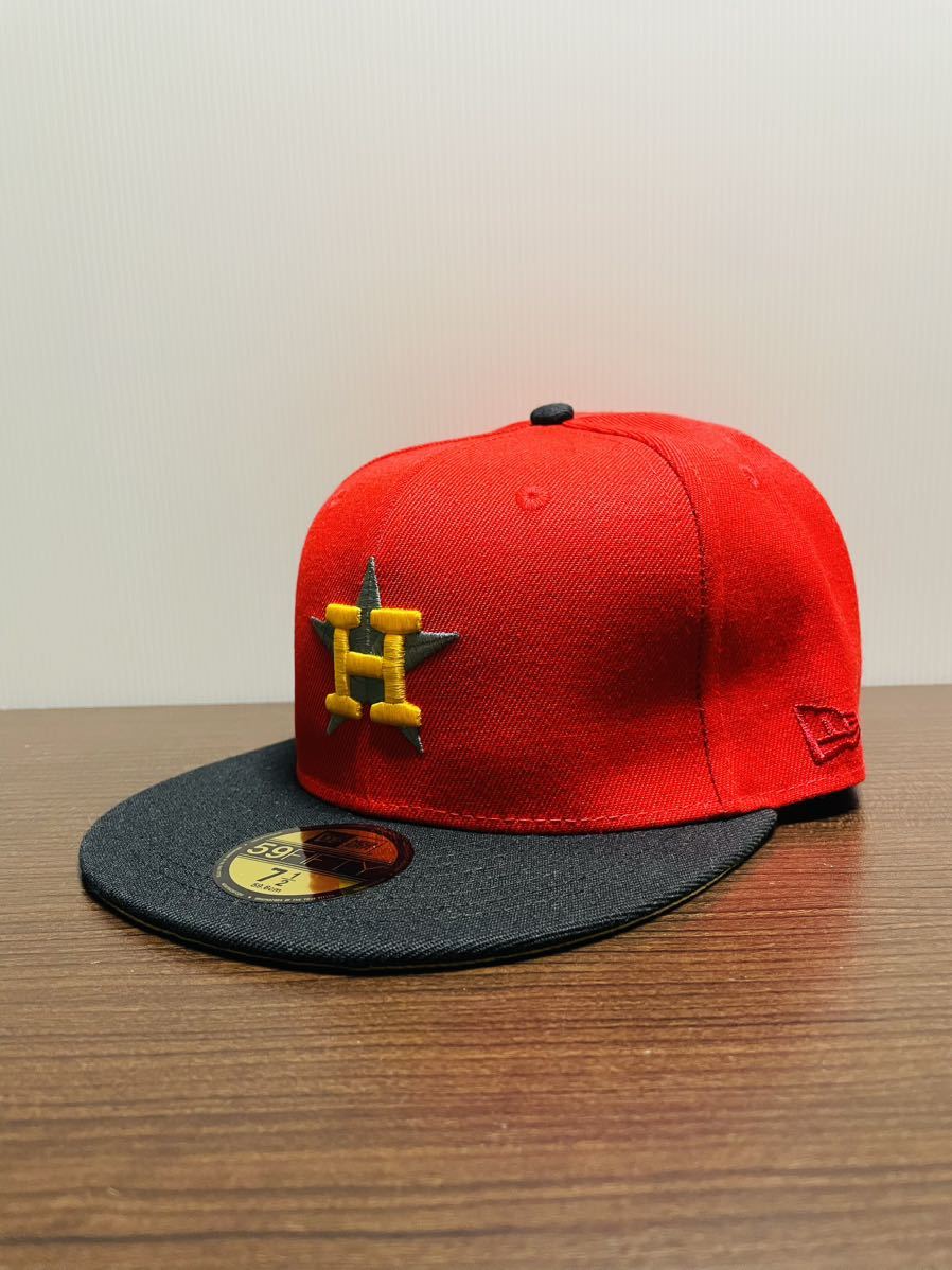 NEW ERA ニューエラキャップ MLB 59FIFTY (7-1/2) 59.6CM HOUSTON ASTROS ヒューストン・アストロズ帽子 _画像1