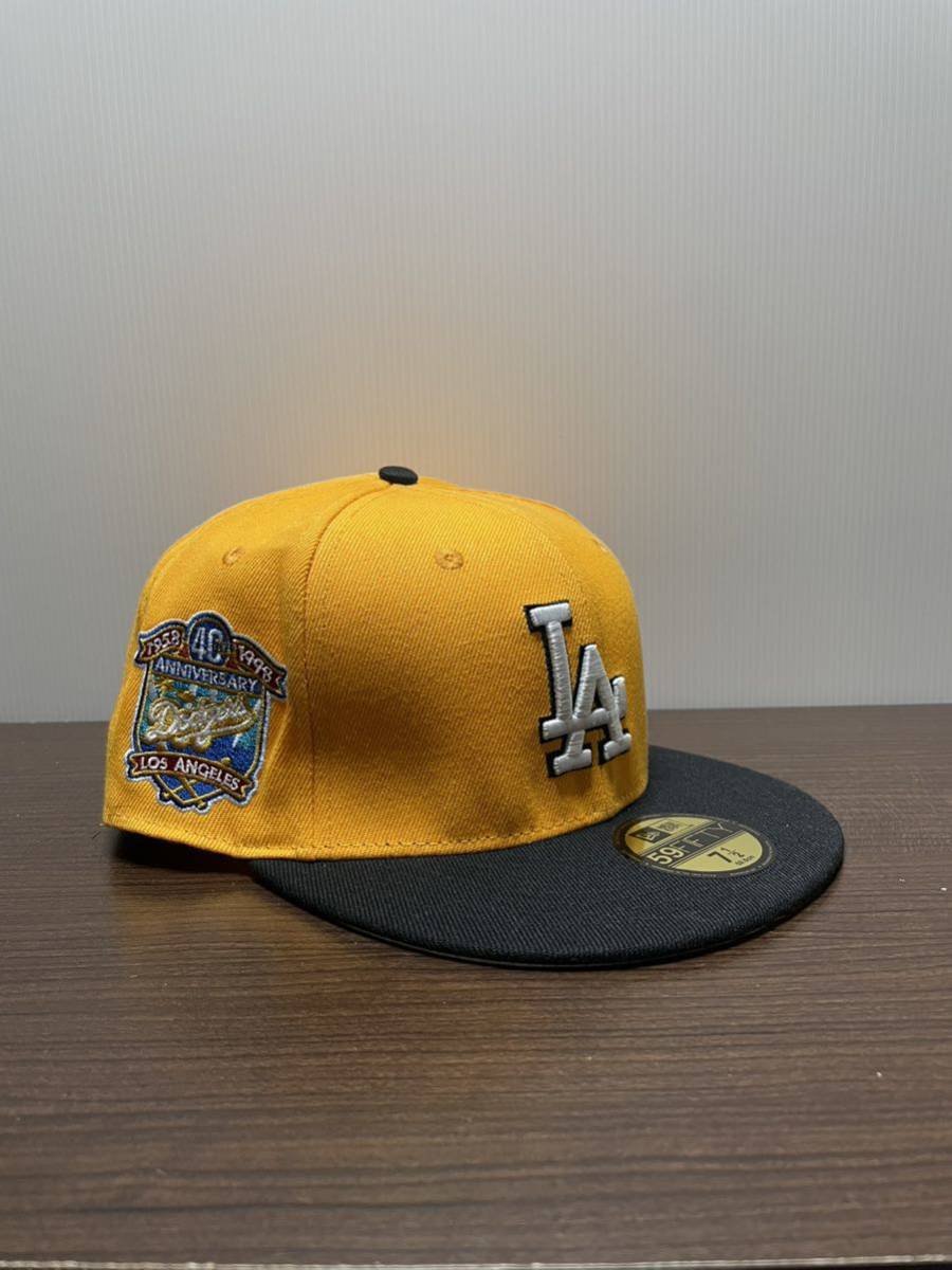 NEW ERA ニューエラキャップ MLB 59FIFTY (7-1/2) 59.6CM LAロサンゼルス・ドジャースANNIVERSARY 帽子 _画像4