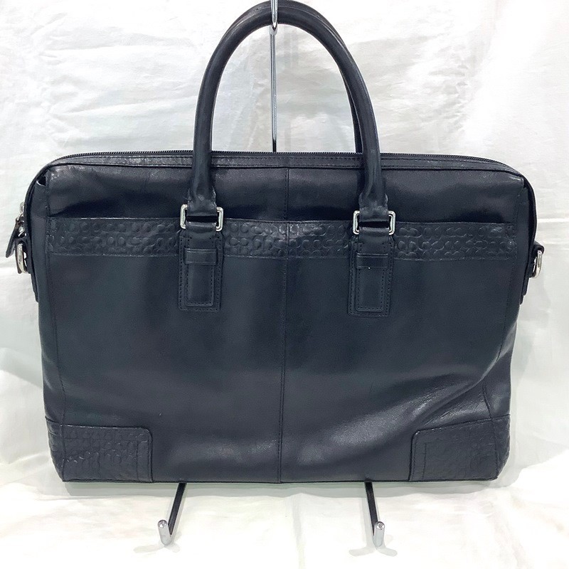 COACH コーチ メンズ ビジネスバッグ ブリーフケース BAG 2WAY ショルダーバッグ レザー F70454【中古】KB-8033_画像2