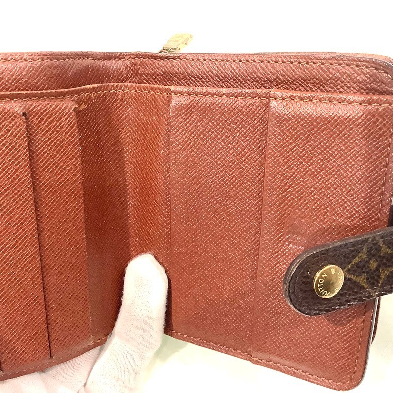 ルイ・ヴィトン（LOUIS VUITTON） コンパクト・ジップ モノグラム 2つ折り財布 M61667 CT1010 ファスナーコインケース 【中古】KB-8046の画像6