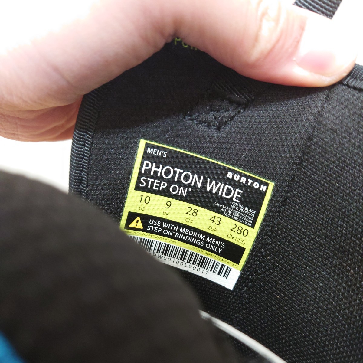 BURTON PHOTON WIDE ステップオン28センチ_画像7