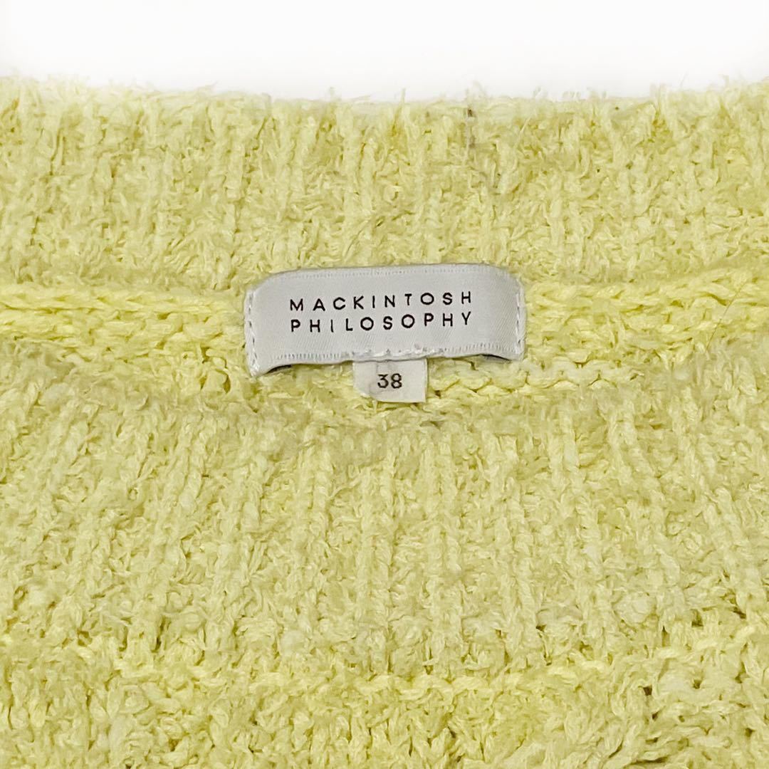 [ free shipping ]MACKINTOSH PHILOSOPHY* long sleeve knitted sweater yellow yellow color Macintosh firosofi-