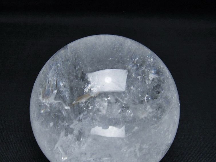 誠安◆超レア極品天然AAAAAヒマラヤ水晶丸玉 68mm [T62-15336]_画像2