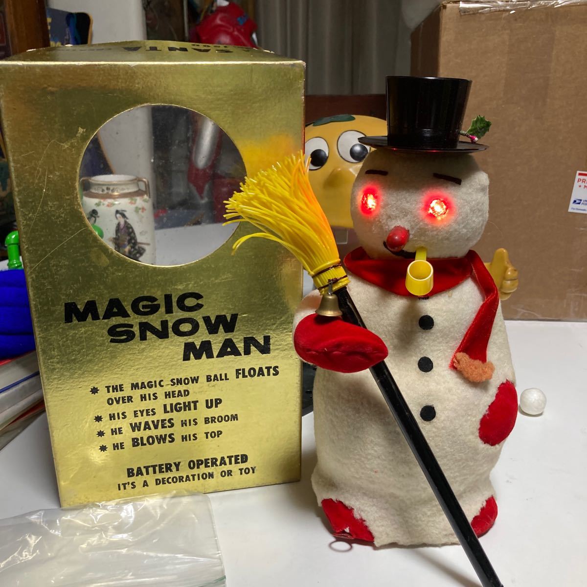 マジックスノーマン ブリキ玩具 1960年代 マスダヤ マジックスノーマン ブリキ玩具 1960年代 マスダヤ