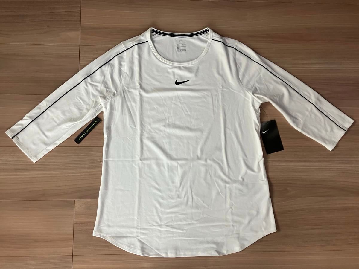 海外購入 NIKE ナイキ レディース テニスウエア 七分丈Tシャツ L 海外購入 NIKE ナイキ レディース テニスウエア 七分丈Tシャツ L