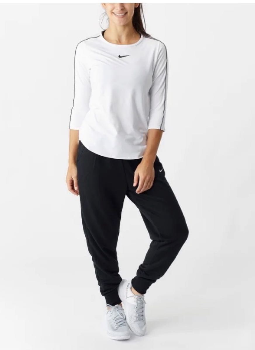海外購入 NIKE ナイキ レディース テニスウエア 七分丈Tシャツ L 海外購入 NIKE ナイキ レディース テニスウエア 七分丈Tシャツ L
