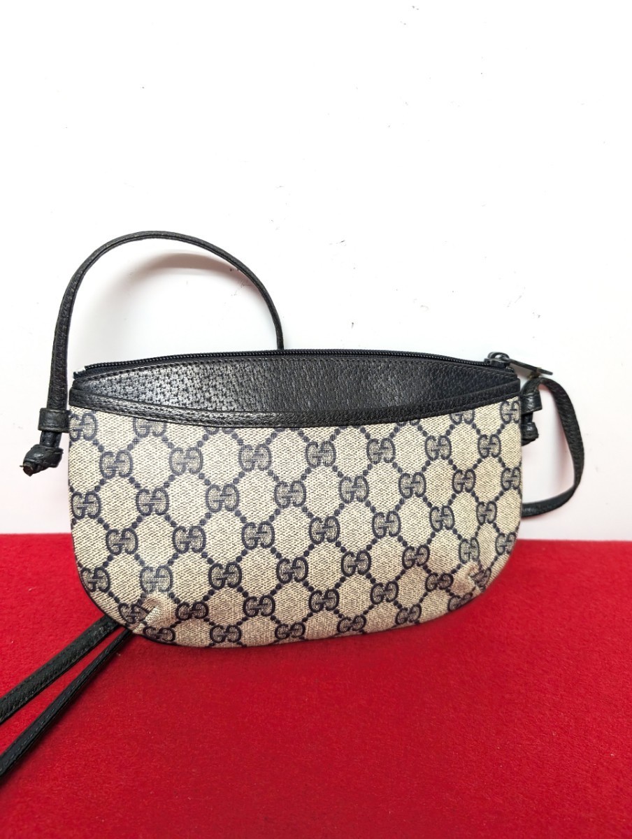 良品 極希少！Gucci ショルダーバッグ ミニポシェット オールドグッチ レア_画像3