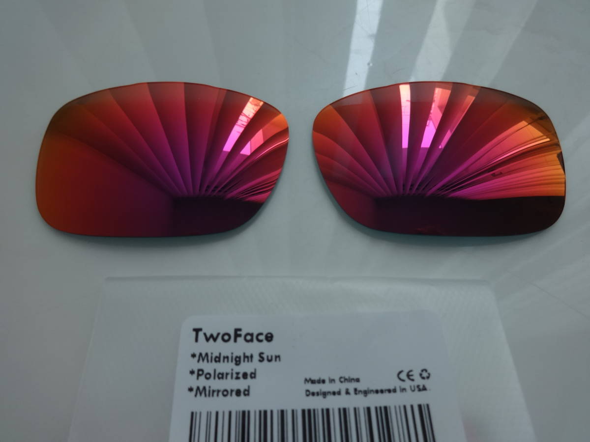 ★ ツーフェイス 用 カスタム偏光レンズ MIDNIGHT SUN Polarized 新品　Oakley TWO FACE Sunglasses　TWOFACE