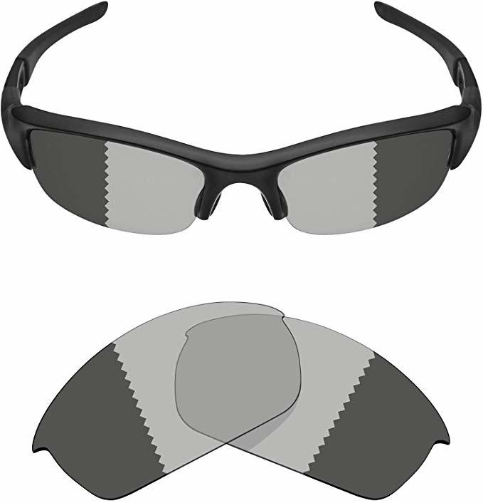 3点限り超処分価格！ フラックジャケット 用 偏光・調光レンズ Replacement Lenses Oakley FLAK JACKET Polarized - Grey Photochromic _出品はレンズのみです。