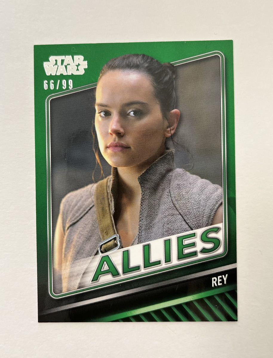 TOPPS STAR WARS SKYWALKER SAGA レイ 99枚限定パラレルカードの画像1