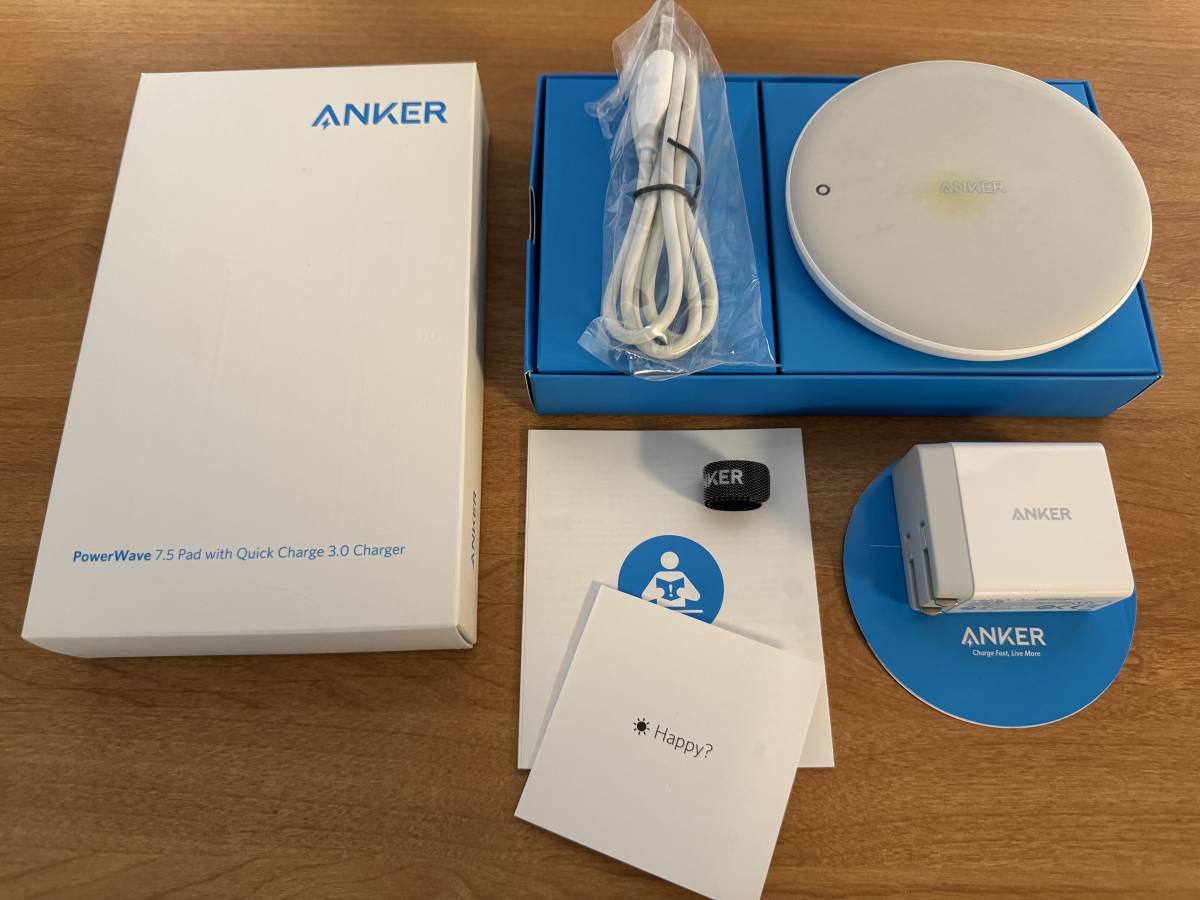 アンカー　ANKER　PowerWave 7.5 Pad with Quick Charge 3.0 Charger　ワイヤレス充電器_画像3