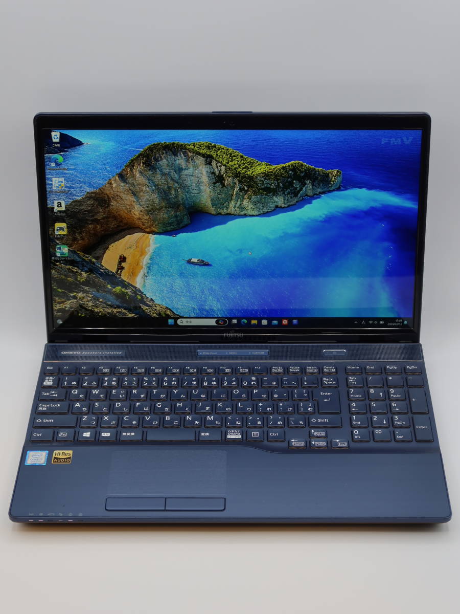 15.6型 AH77/C2 8世代 Core i7-8550U メモリ16GB SSD512GB+HDD1TB_画像1