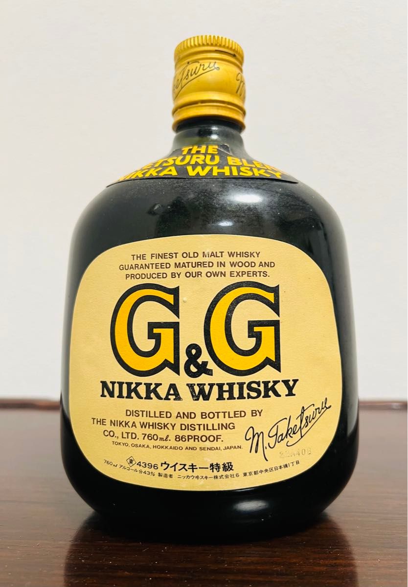 未開栓古酒　G&G NIKKA WHISKY 特級 ニッカ　ウイスキー　Mr TAKETSURU 竹鶴　騎士 甲冑