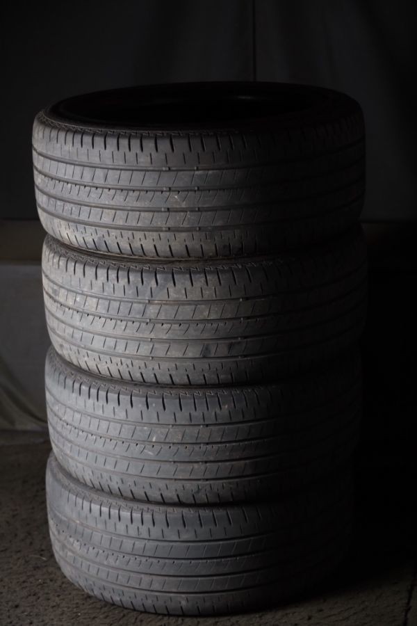 ★バリ山 235/45R18 BRIDGESTONE TURANZA T005A 2018年製 ラジアル 4本セット 1006-4-1 カムリマークXマジェスタレクサス等_画像1