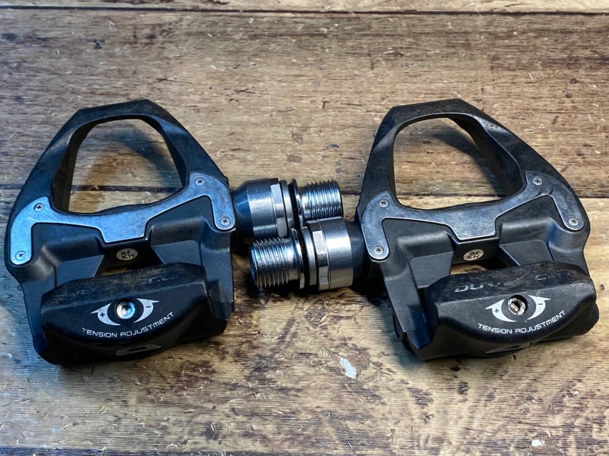 HP126 シマノ SHIMANO デュラエース DURA-ACE PD-9000 ビンディングペダル SPD-SL ※傷あり 回転にゴリ感あり_画像1