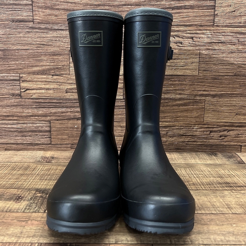 送無 希少 廃盤 完売品 新品 未使用品 Danner ダナー D123035 TUMALO ツマロ 長靴 屈曲性抜群 天然 ゴム ラバー レイン ブーツ 黒 28.0 ③_画像2