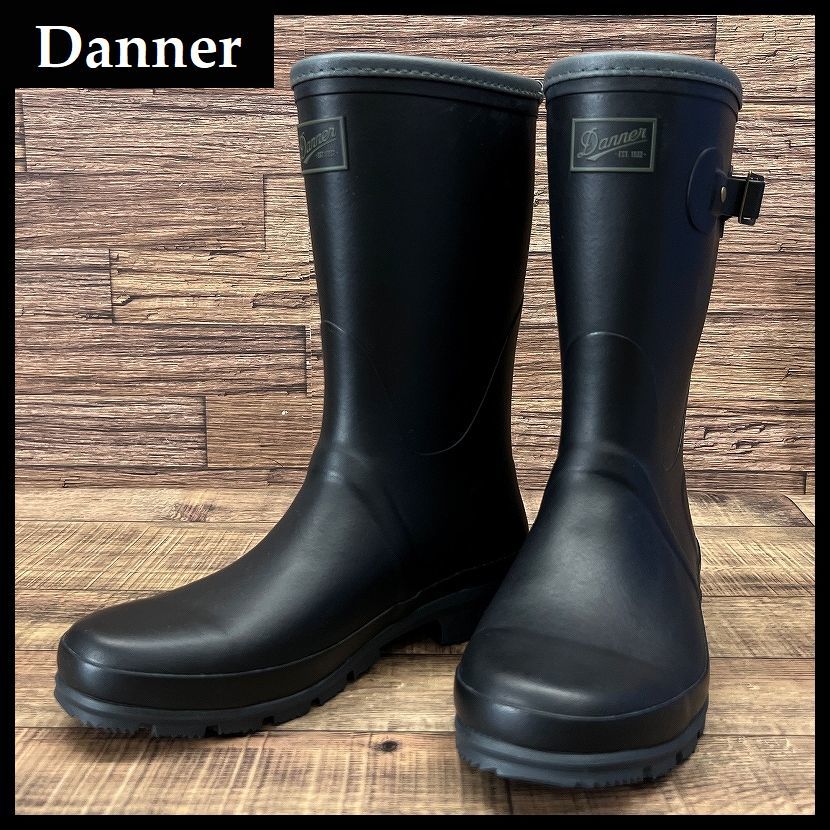  free postage rare records out of production complete sale goods new goods Danner Danner D123035 TUMALO boots . bending . eminent natural rubber Raver rain boots black unisex 24.0 ①