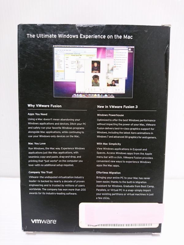 未開封品★ VMware Fusion 3 Mac_画像2