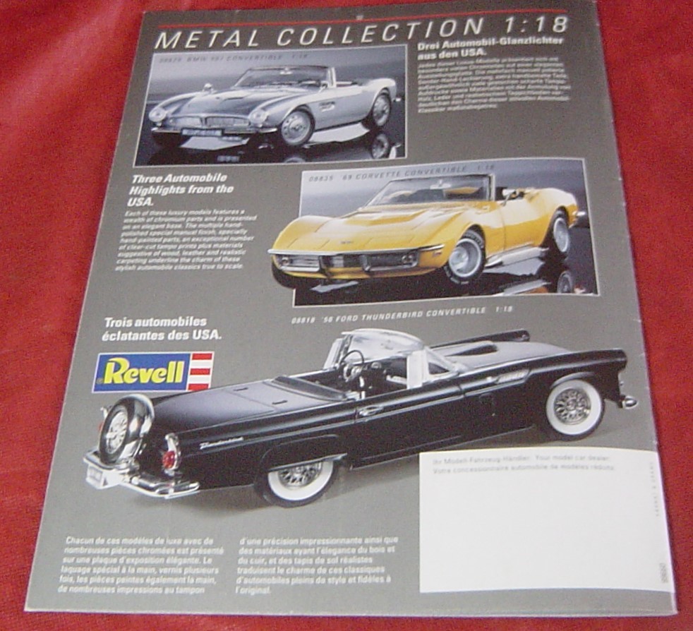 37AC3-16 catalog Revell metal *94/95 1/12 1/18 1/20 1/24 1/43 minicar miniature 