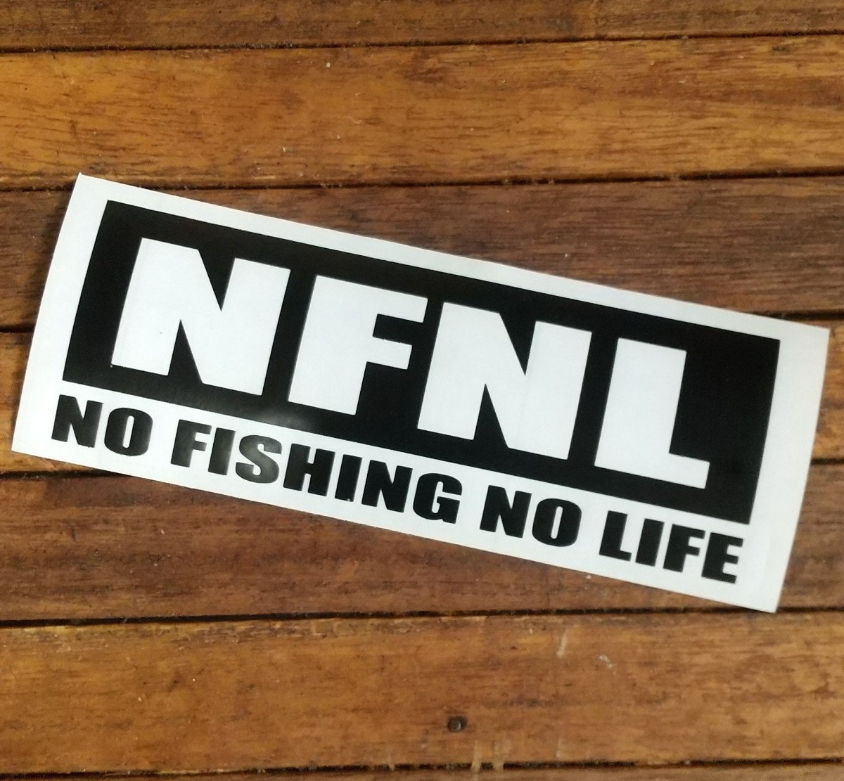 カッティングステッカー『NO FISHING NO LIFE』_画像1