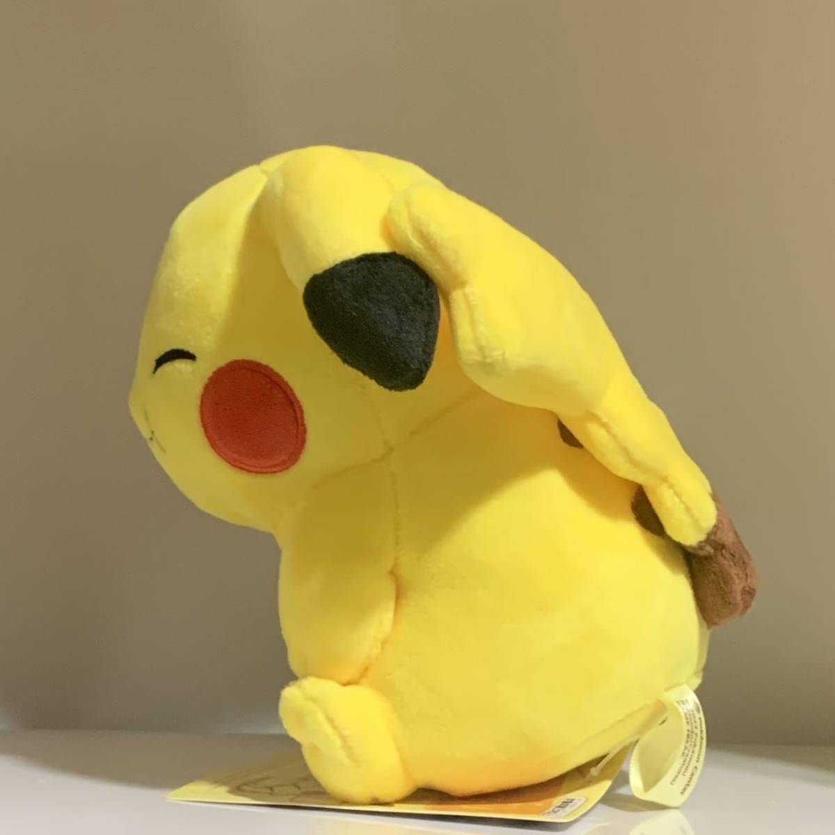 マイピカチュウ MY PIKACHU ぬいぐるみ ポケモン ポケモンセンターオリジナル F1223 758010 たれ耳 にっこり 笑顔 もぐもぐ まんぷく メス_画像3