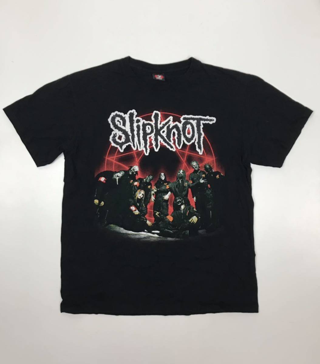 Tシャツ バンドTシャツ SlipknoT 黒 Lサイズの画像1