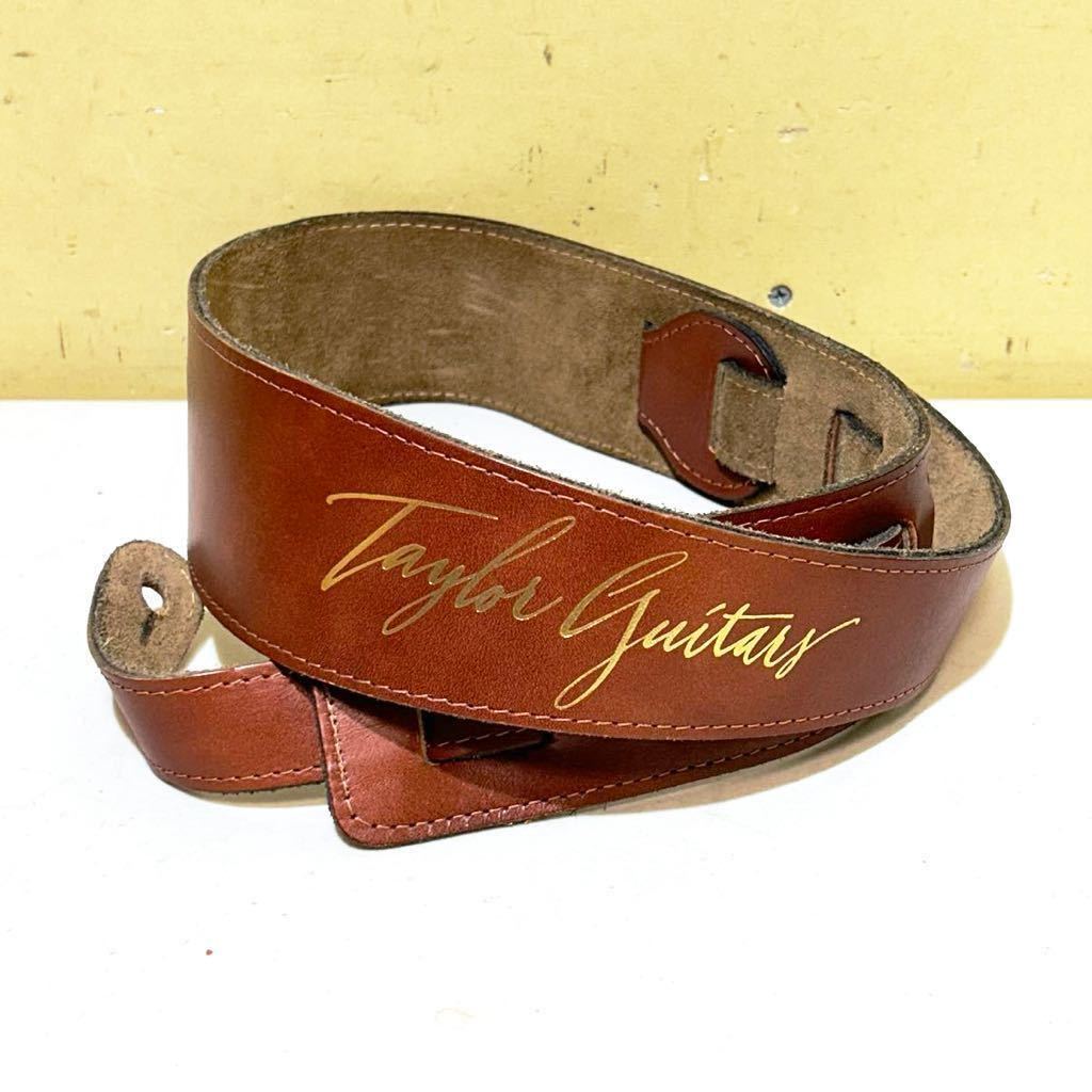 #B22I Taylor guitars T-60GT LEVY\'S PM23W Taylor guitar guitar strap guitar belt Canada made leather leather made Brown tea color 