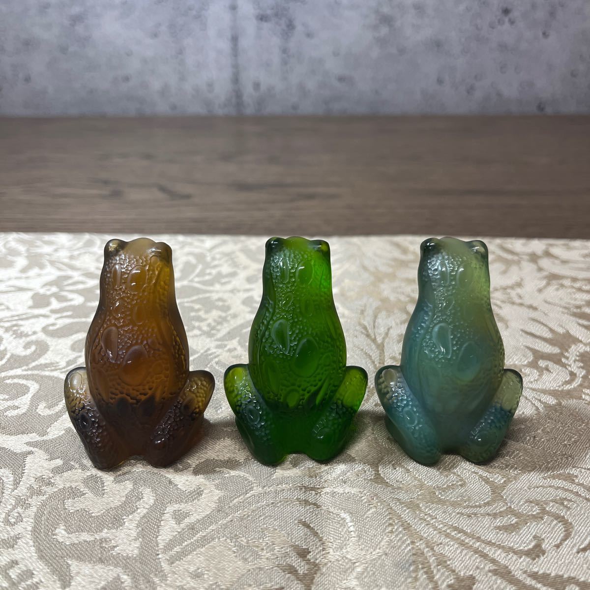 ① LALIQUE/ラリック/カエル/蛙/かえる/レネット/置物/オブジェ/クリスタル/ガラス工芸【美品】_画像2