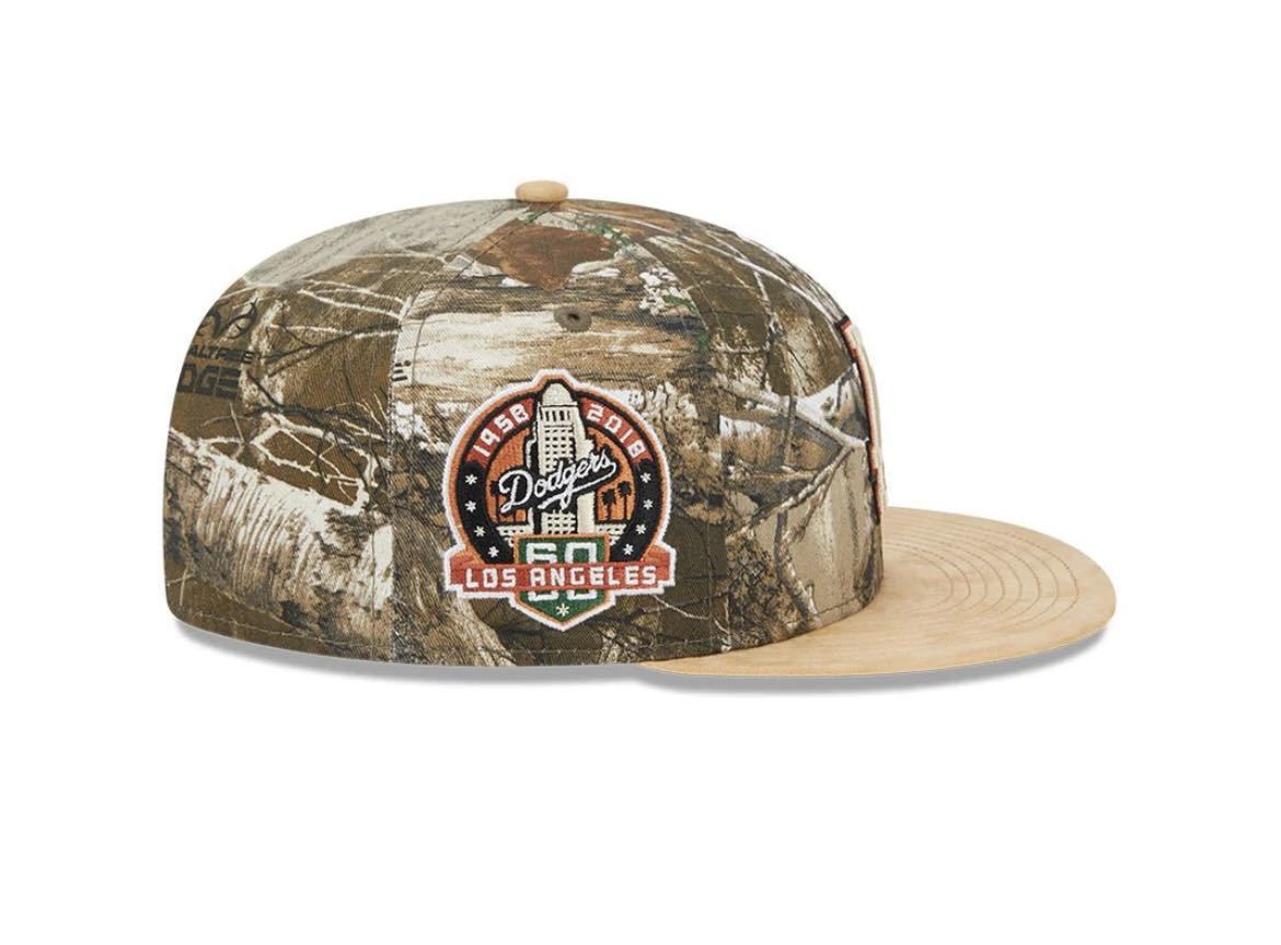 59FIFTY Real Tree Camo ロサンゼルス・ド ジャースニューエラ 帽子 LAロサンゼルス 7 3/4(61.5cm)の画像4