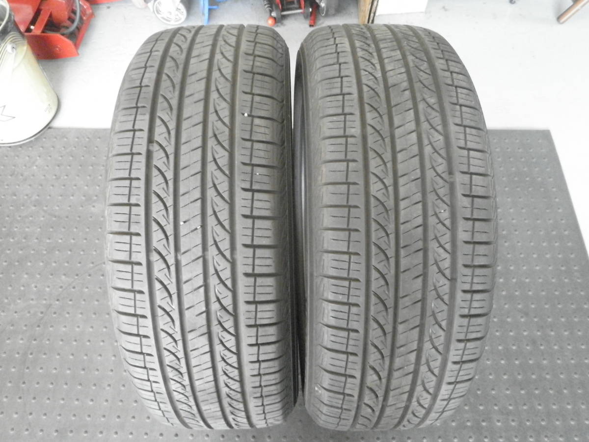 【Ｔ】２３５/５５Ｒ１９　ヨコハマ　バリ山　中古２本セット！！_画像1