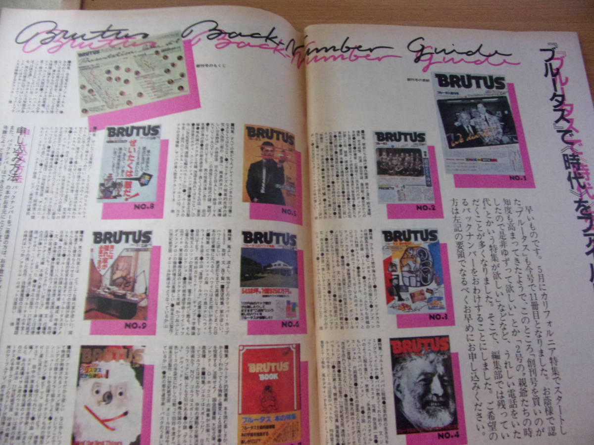 ◆バ-220　BRUTUS ブルータス 11 中古 1981年1/1＆1/15 合併号　ブルータスの紳士学入門_画像7