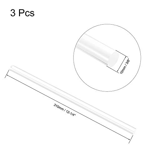 アクリルラウンドロッド クリア 10 mm直径 310 mm長さ 固体プラスチック PMMA バースティック_画像2