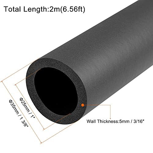 フォームチューブ 25 mm内径 35 mm外径 2 M長さ チューブカバー ハンドルグリップサポートパイプ断熱材用_画像2