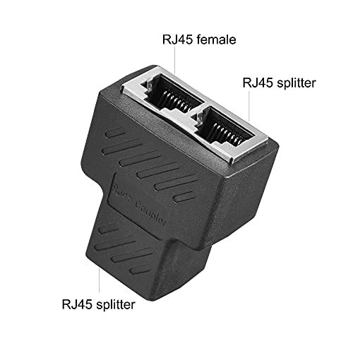 RJ45スプリッターアダプタ 1メス-2メスLANネットワーク 8P8C Cat5 Cat6用_画像2