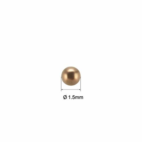 ベアリングボール 精密ソリッドブラス サイズ1.5mm 素材真鍮 H62 公差+/- 0.015mm 100個入り_画像2