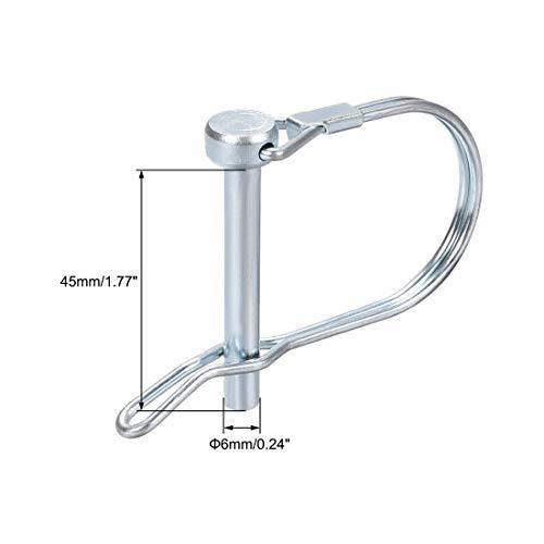 シャフトロックピン 6mm x 45mm リング付き カプラーピン アーチラウンド_画像2